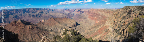 Views of the South Rim of the Grand Canyon  Arizona  USA