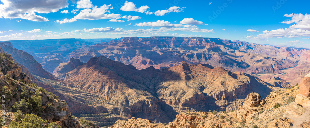 Views of the South Rim of the Grand Canyon, Arizona, USA