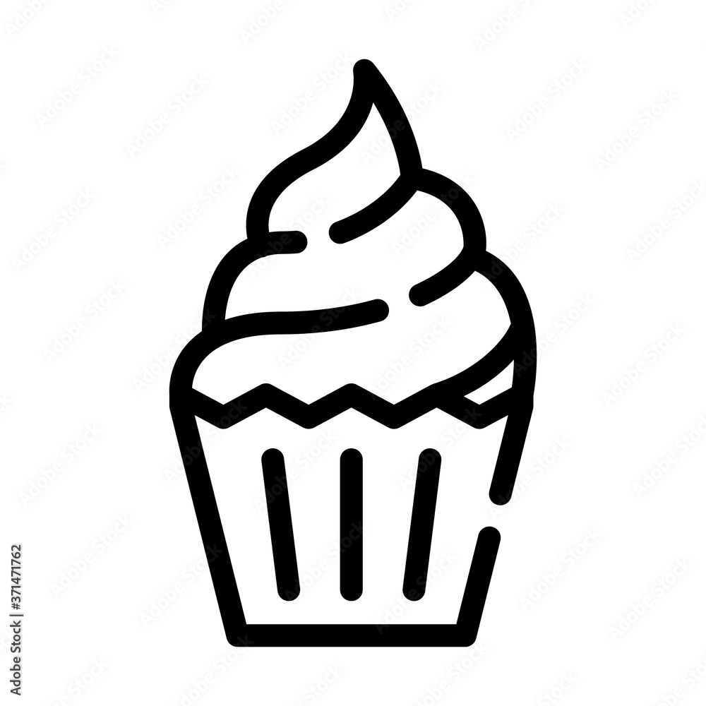cake dessert line icon vector isolated illustration cake dessert line icon vector isolated illustration