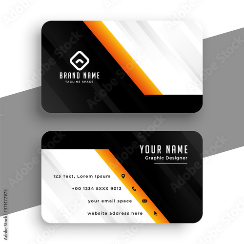 modern orange business professional design template