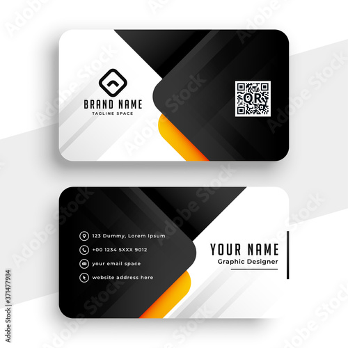 modern professional business card template design