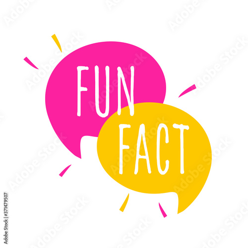 Fun fact on speech bubble