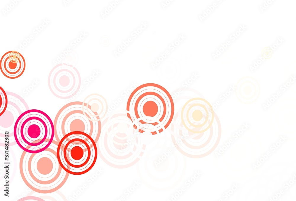 Light Red, Yellow vector background with bubbles. Light Red, Yellow vector background with bubbles.