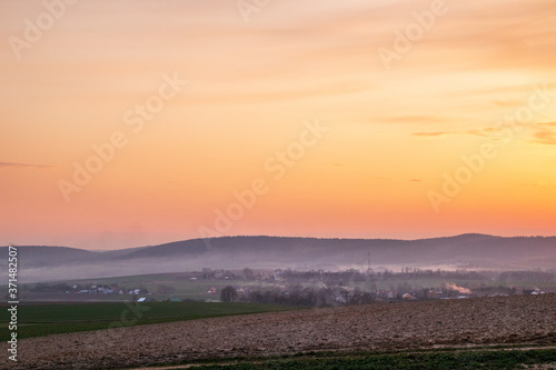 Sunset over the field  © Sławomir Bodnar