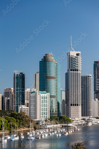 Skylines of Brisbane city, CBD in Australia