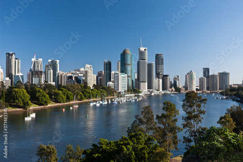 Skylines of Brisbane city  CBD in Australia
