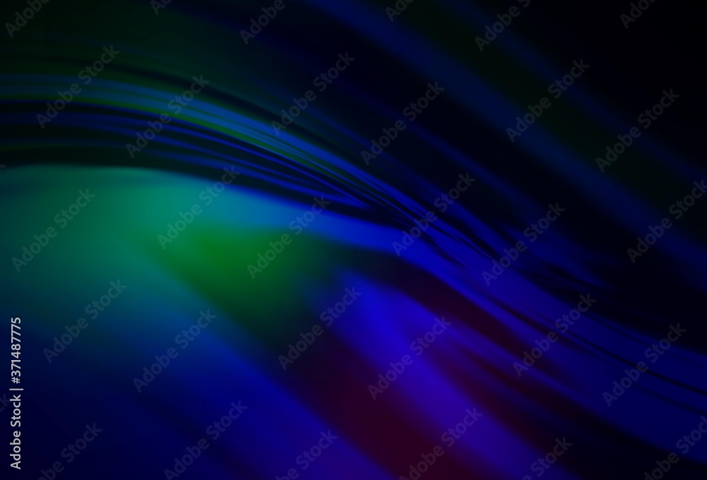 Dark Blue, Green vector abstract bright pattern.
