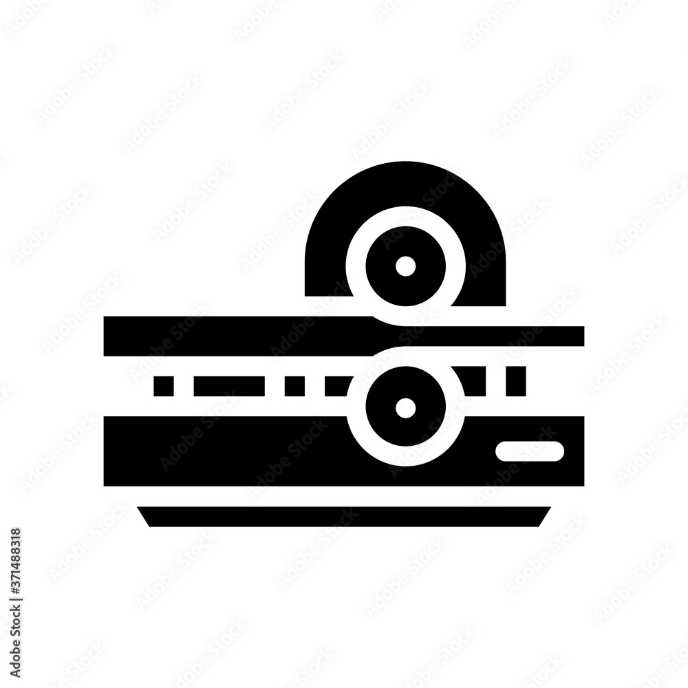 metal rolling glyph icon vector isolated illustration metal rolling glyph icon vector isolated illustration