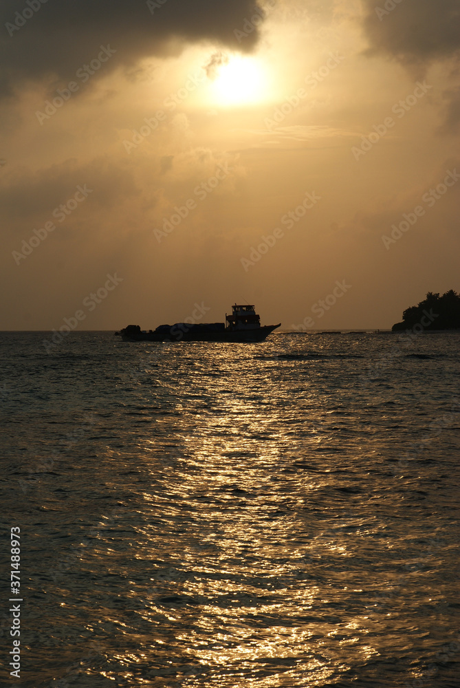 magical sunsets on tropical islands at sea with ships magical sunsets on tropical islands at sea with ships