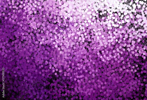 Dark Pink vector background with bubbles.