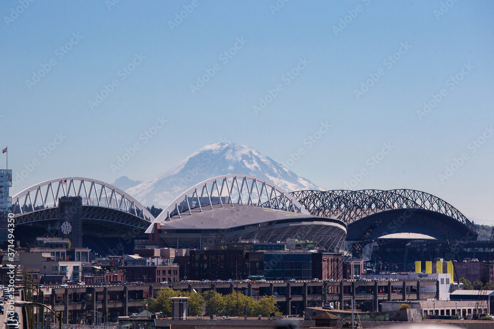 Naklejka premium Seattle cityscape