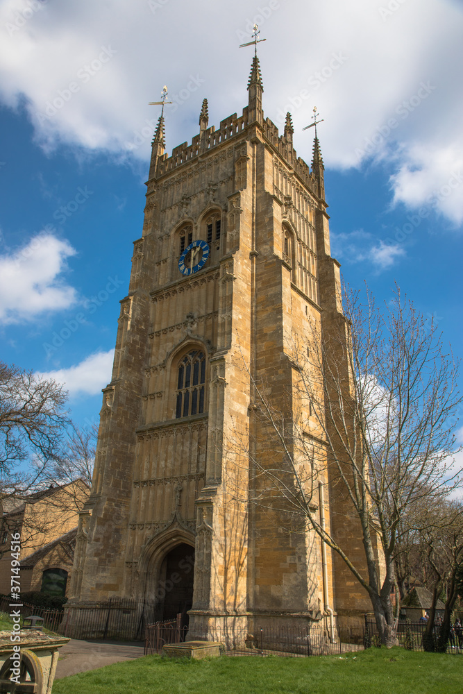 Evesham Bell Tower, part of the old Evesham Abbey, Evesham, Worcestershire, UK