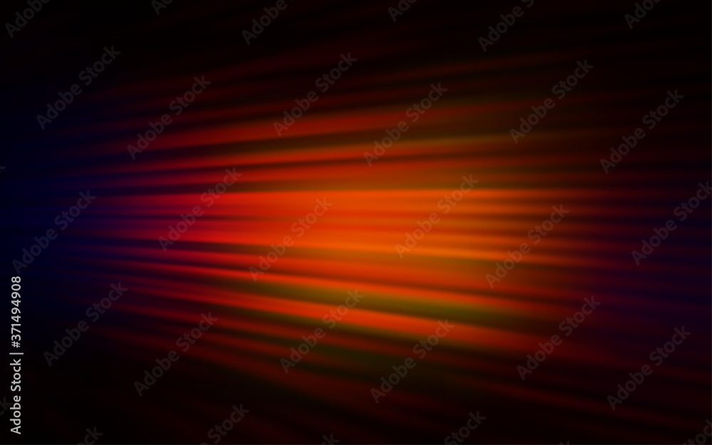 Dark Red vector layout with flat lines. Lines on blurred abstract background with gradient. Template for your beautiful backgrounds.