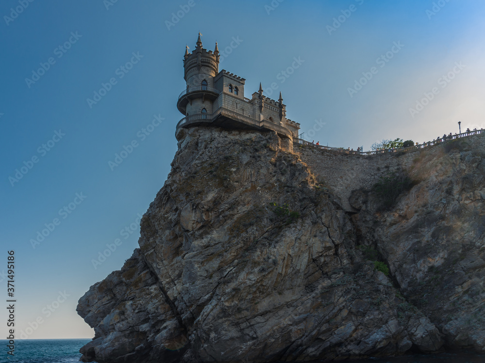 Swallow's Nest built on a high cliff. High quality photo