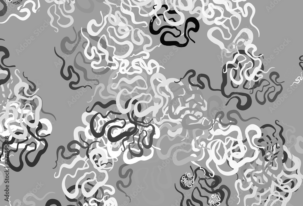 Light Gray vector backdrop with memphis shapes. Light Gray vector backdrop with memphis shapes.