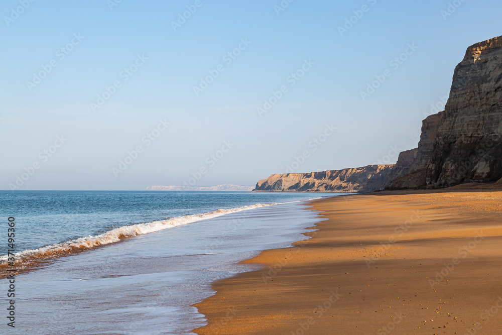 An Empty Beach on the Isle of WIght on a Sunny Morning