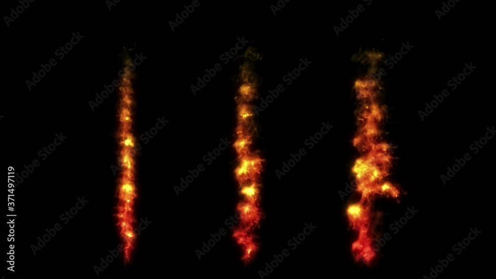 Set of realistic fire or flame animation. Orange fire collection. Burning. Flare or glow. Energy concept. Loop animation. Set of realistic fire or flame animation. Orange fire collection. Burning. Flare or glow. Energy concept. Loop animation.