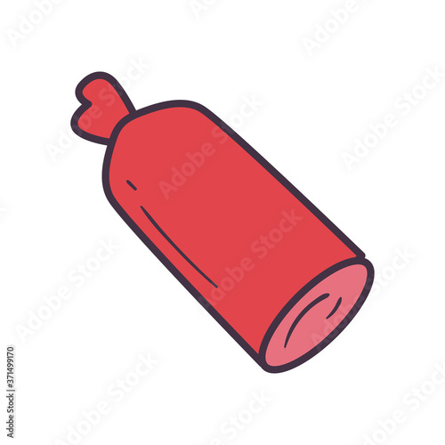 sausage line and fill style icon vector design