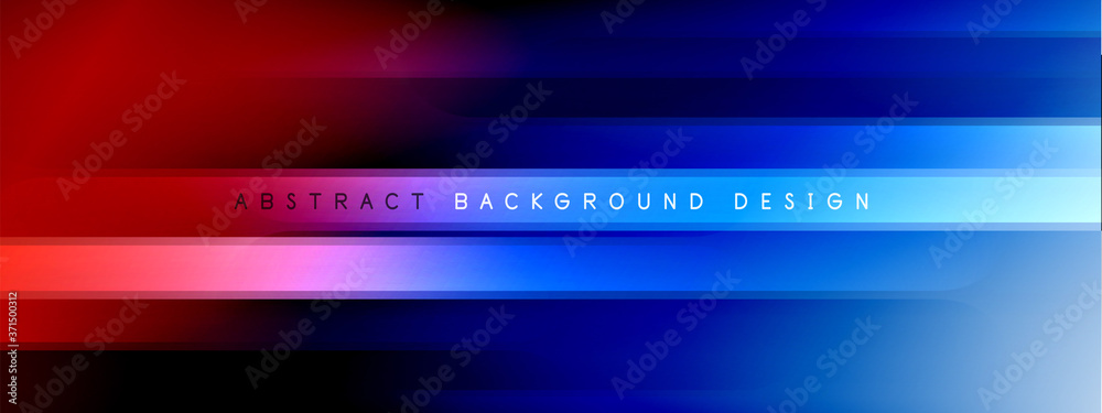 Motion concept neon shiny lines on liquid color gradients abstract backgrounds. Dynamic shadows and lights templates for text