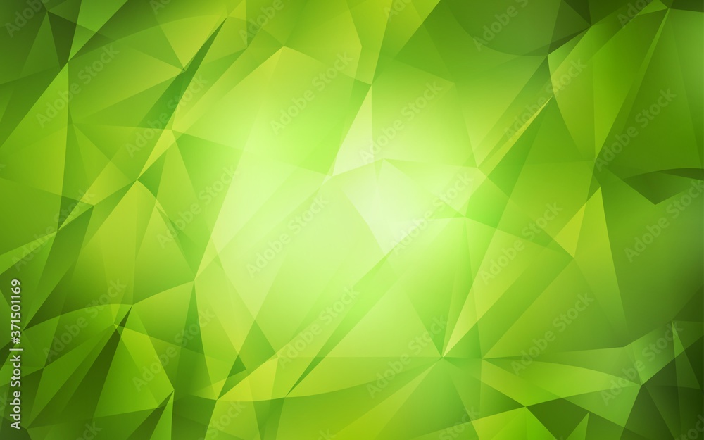 Light Green vector abstract polygonal pattern. Shining polygonal illustration, which consist of triangles. Template for cell phone's backgrounds. Light Green vector abstract polygonal pattern. Shining polygonal illustration, which consist of triangles. Template for cell phone's backgrounds.