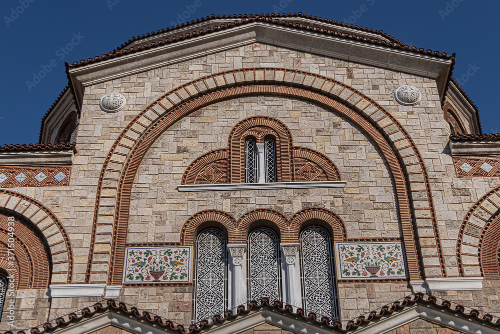 View of Neo-Byzantine Cathedral of Holy Trinity (