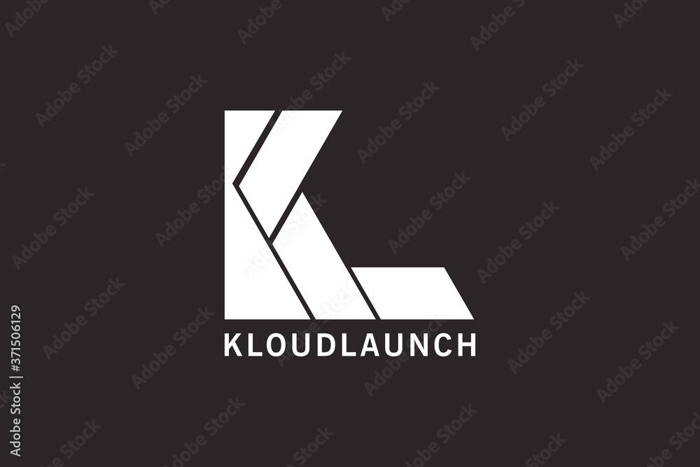 Initial Letter KL Design Logo, Kloudlauch Logo, minimalis and unique logo vector design template. Initial Letter KL Design Logo, Kloudlauch Logo, minimalis and unique logo vector design template.