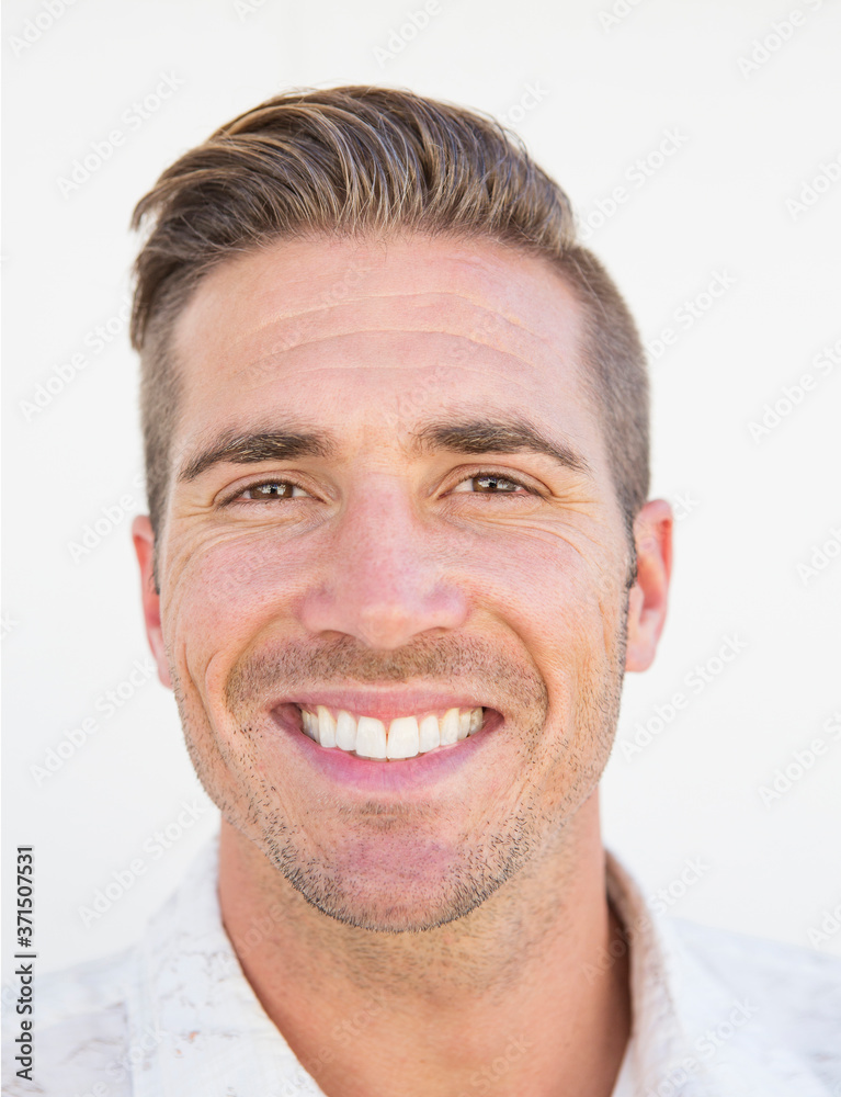 Caucasian man smiling