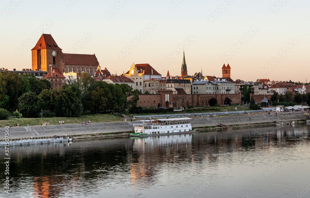 Old town of Toruń and its waterfront Old town of Toruń and its waterfront