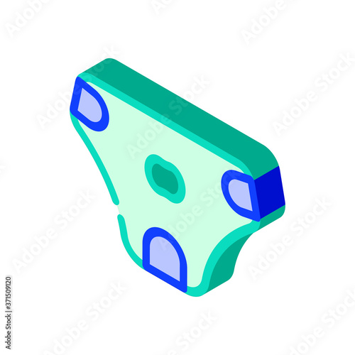 diaper for dog isometric icon vector illustration