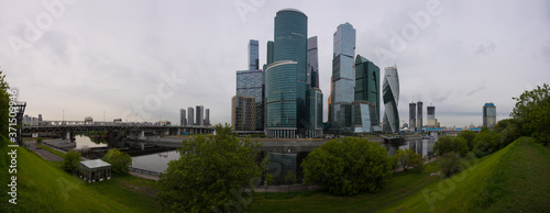 View of the Moscow city business center.