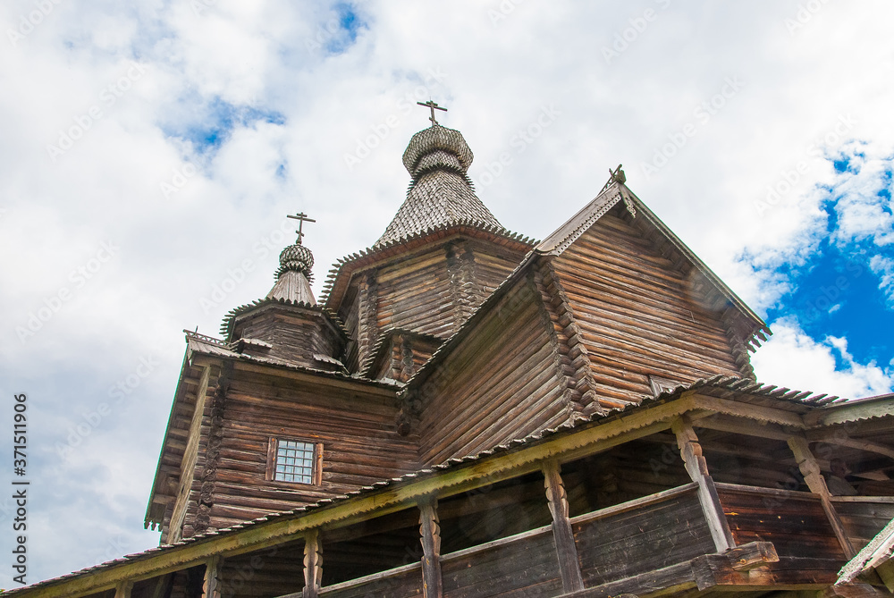Old wooden orthodox church in Veliky Novgorod Old wooden orthodox church in Veliky Novgorod