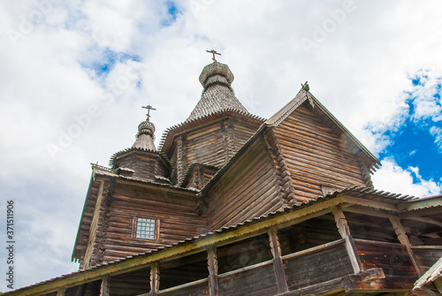 Old wooden orthodox church in Veliky Novgorod