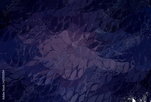 Light Purple vector template with chaotic shapes.