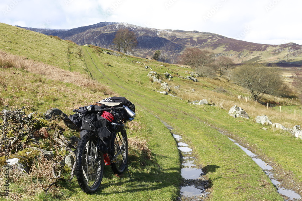 Bikepacking through the welsh countryside. Bikepacking through the welsh countryside.