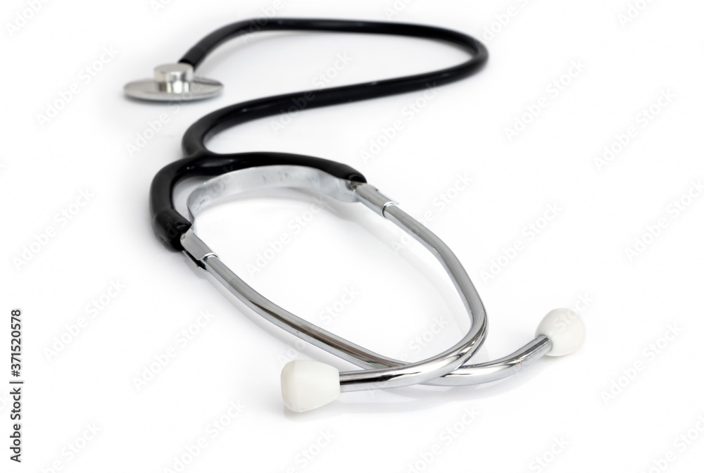 stethoscope isolated over a white background. stethoscope isolated over a white background.