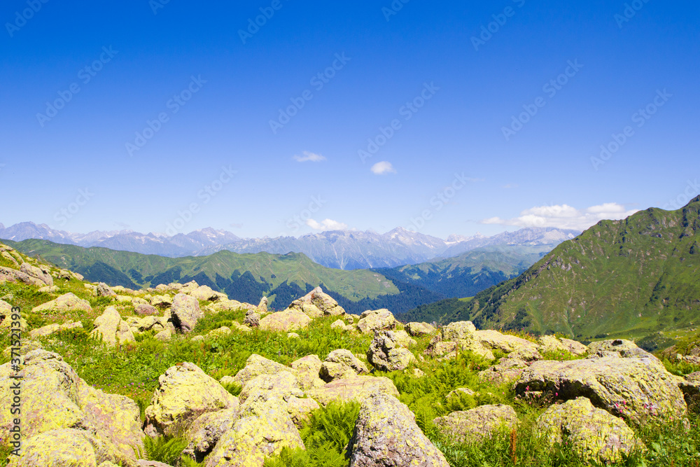 Mountains landscape and view in Georgia