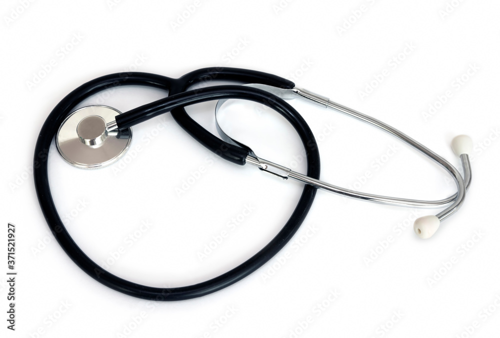 stethoscope isolated over a white background. stethoscope isolated over a white background.