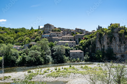 Ardeche France, view of the village of Balazuc in Ardeche. France Europe photo