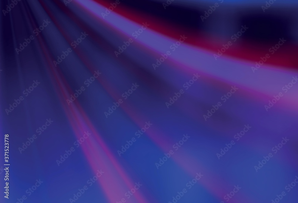 Fototapeta premium Dark Purple, Pink vector glossy abstract backdrop.