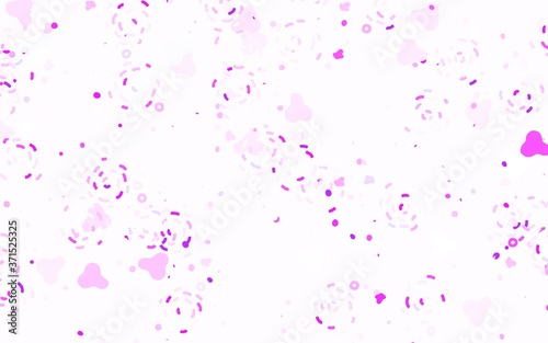 Light Purple vector pattern with random forms.