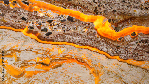 Canvastavla Lava stone background texture. Backlight marble onyx