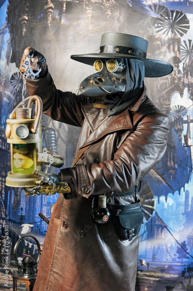 Naklejka premium The Plague doctor masquarage costume