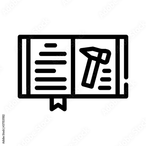 law book line icon vector isolated illustration