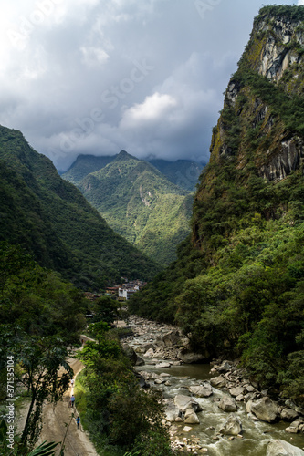 Cloudy River Valley in Central Peru