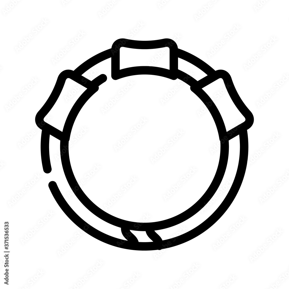 collar with gps tracker for cat line icon vector illustration collar with gps tracker for cat line icon vector illustration