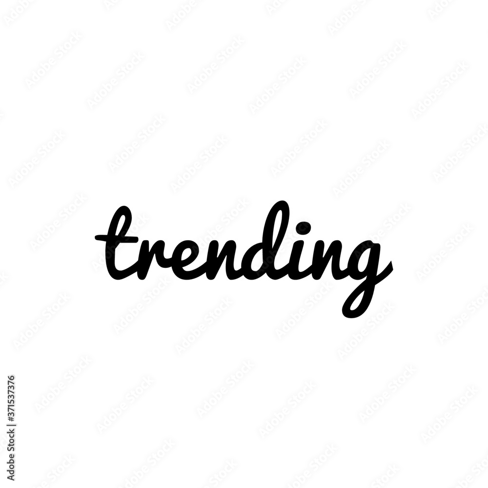 ''Trending'' lettering calligraphy design ''Trending'' lettering calligraphy design