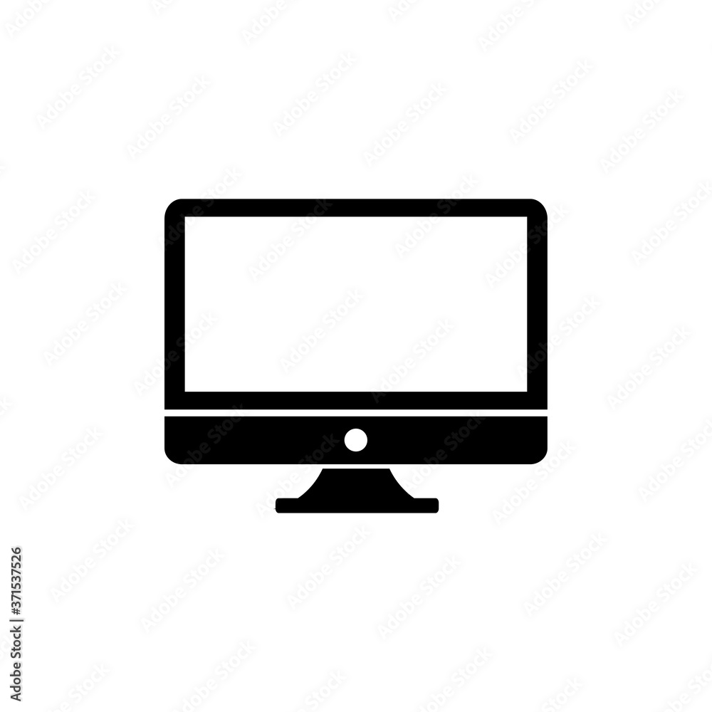 PC monitor icon vector PC monitor icon vector