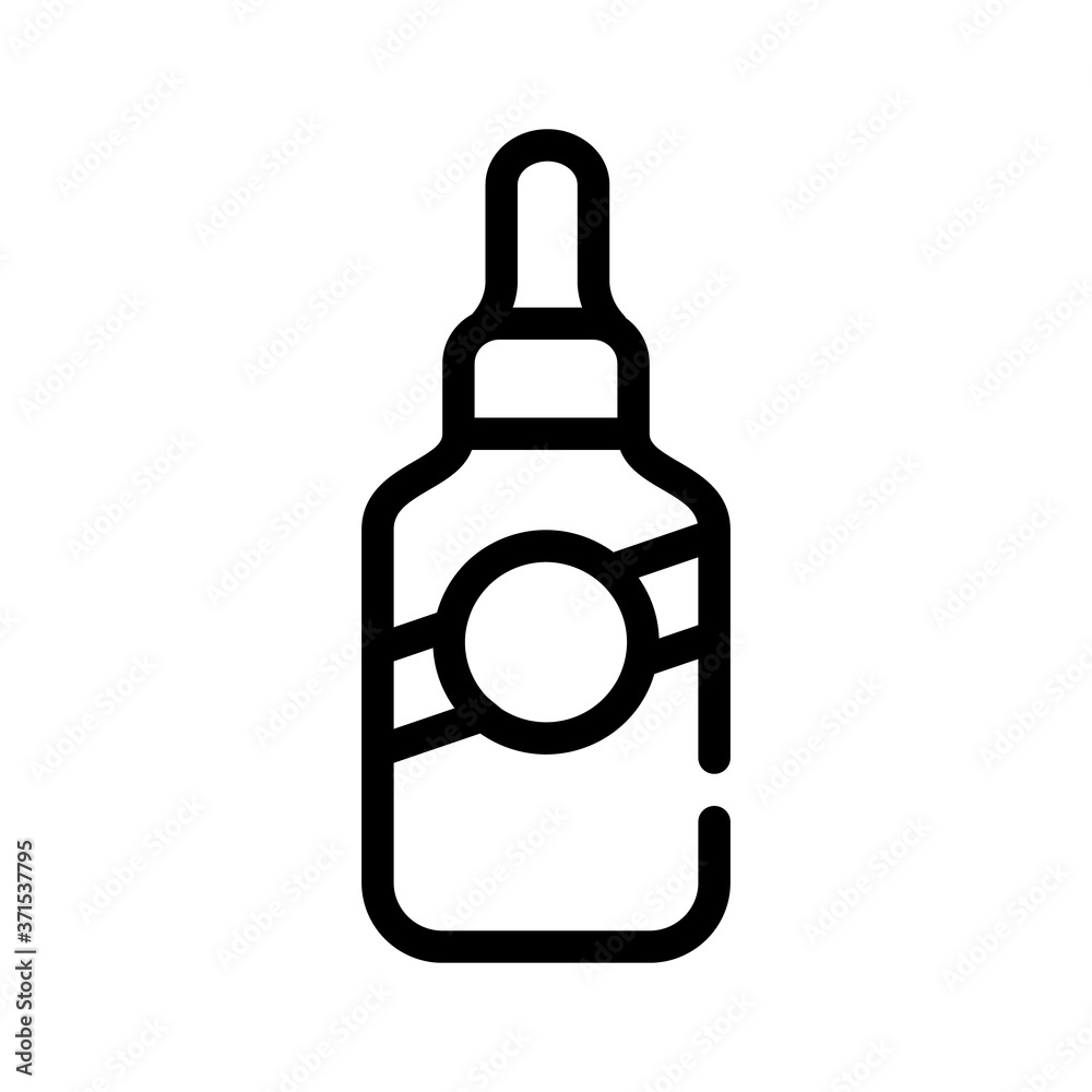 serum bottle line icon vector illustration isolated serum bottle line icon vector illustration isolated