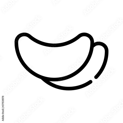 under-eye patches accessory line icon vector illustration