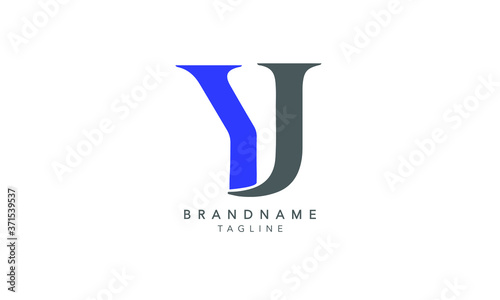 Alphabet letters Initials Monogram logo YJ, JY, Y and  photo